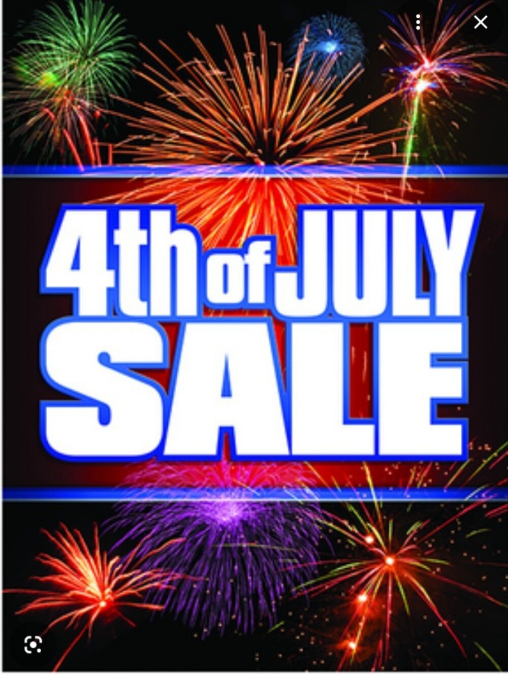 4th JULY SALE 50% off
